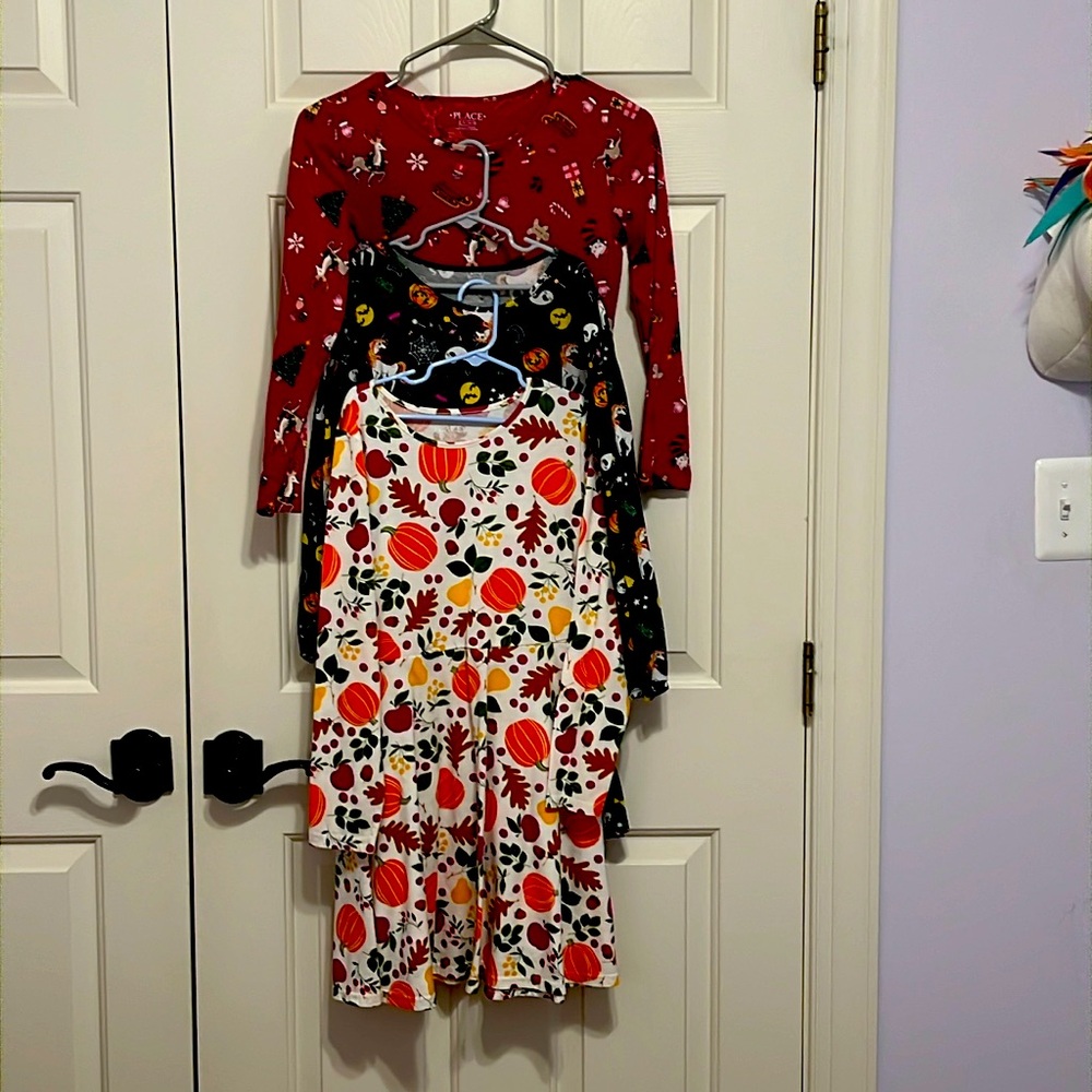 The Children’s Place Halloween, Fall, Christmas Dresses 10/12